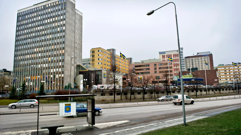 TT-bild. I Solna stad, där händelsen ägde rum. 