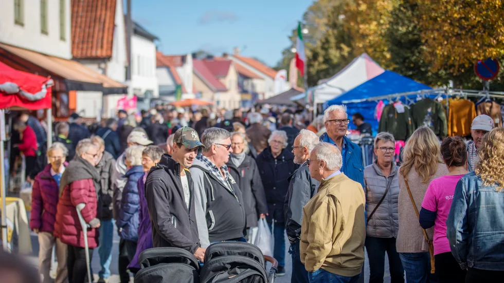 Så här såg det ut på Hemse stortorgdag 2019.