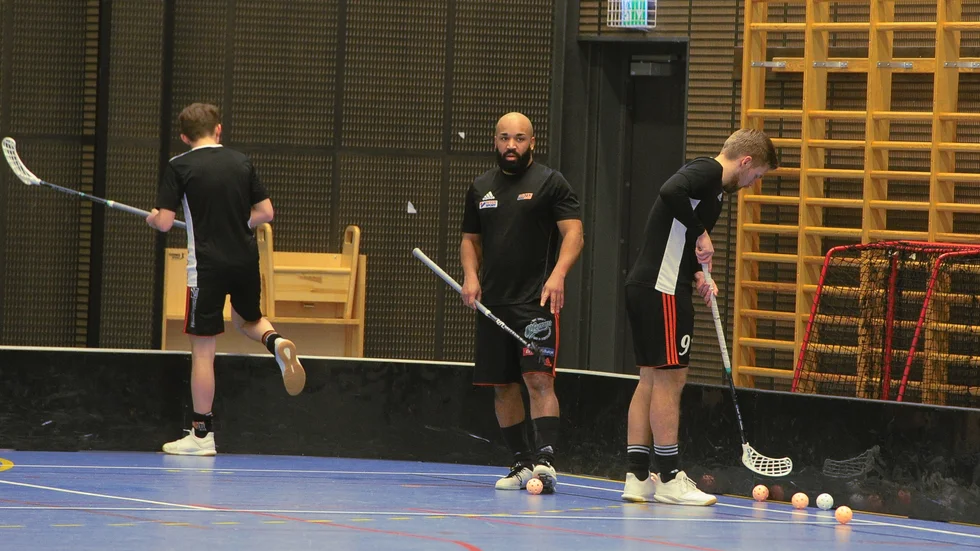 Filip Mbanza gjorde sitt första mål för Ledbergs IBF den här säsongen.  