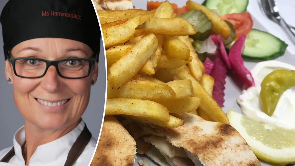 Ulrika Hammarbäck är stolt kökschef på British junior i Eskilstuna. Skolan är nominerad till fyra pris i måltidsguiden White guide junior.