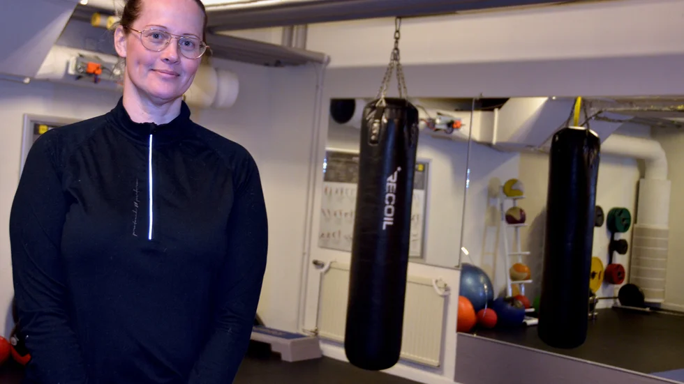 "Det är inte alls kallt att köra pass ute nu, det är bara underbart" säger Ann Öhman apropå att de har flyttat ut en stor del av verksamheten.