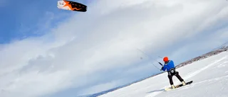 Kite på Torneträsk: "Aldrig testat på snö"