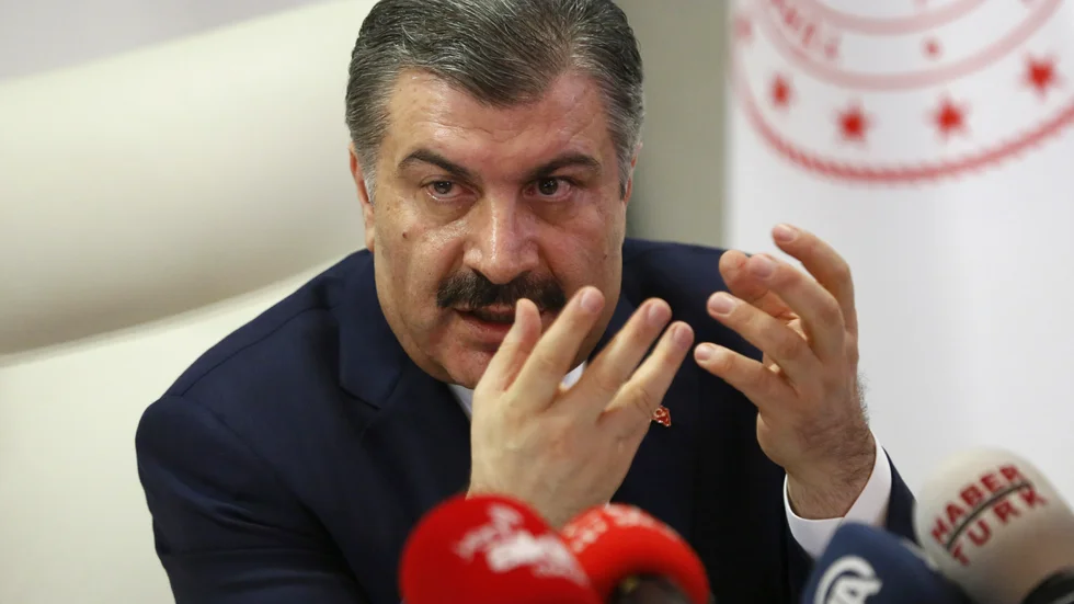 Turkiets hälsominister Fahrettin Koca. Arkivbild.