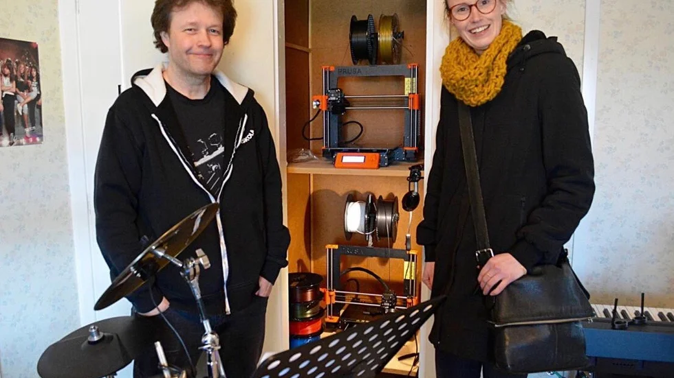Mattias Svahn och Maria Larsson är några som står bakom projekt MK3D.