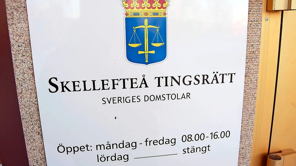 Häktningsförhandlingen hölls på fredagen i Skellefteå.