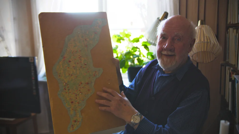 Inventering. Så kallar Ebbe klint själv sitt projekt där han letar efter speciella stenar på Gotland. 