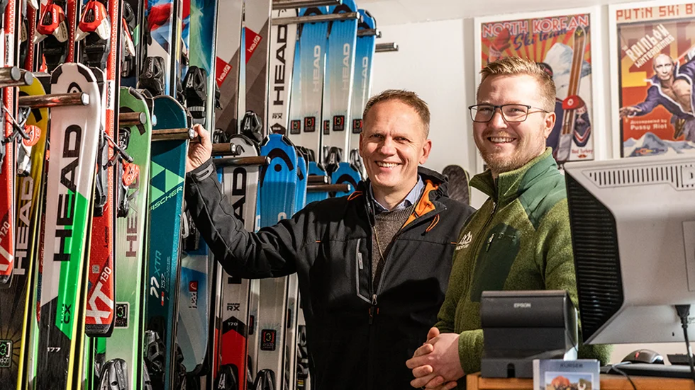 Något både Magnus och Erik är stolta över är hållbarhetsaspekten i att erbjuda uthyrning av friluftsutrustning.