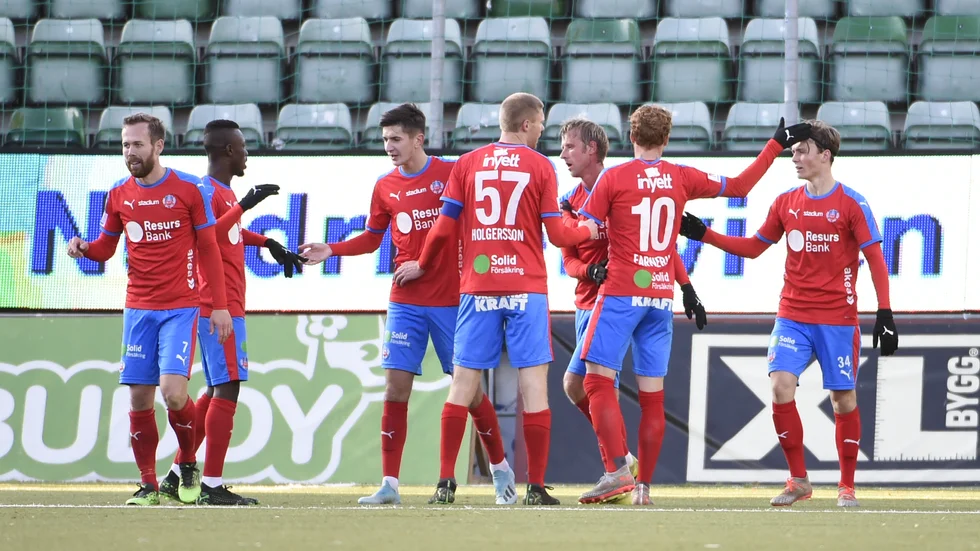 Försvararen Egzon Bejtulai lämnar Helsingborg redan innan han spelat en allsvensk match för klubben. Arkivbild.