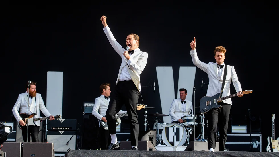 The Hives bjuder på gratiskonserter med exklusivt material. Arkivbild.