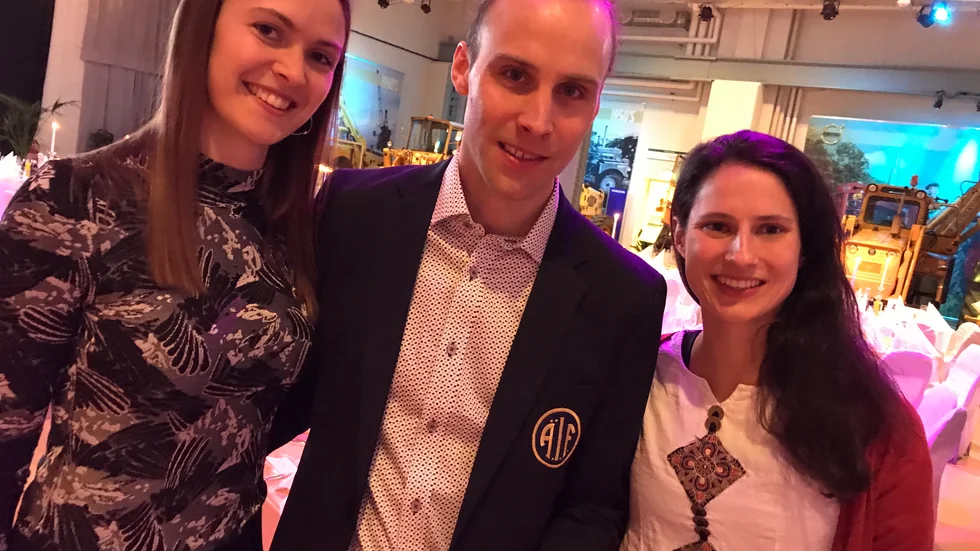 Ärlatrion Linn Bränneby, Viktor Larsson och Susen Lösch hade inga som helst problem att orientera sig i lokalen.