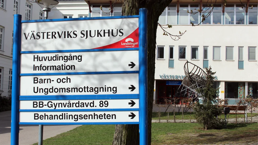 En stöld har upptäckts på sjukhuset i Västervik.