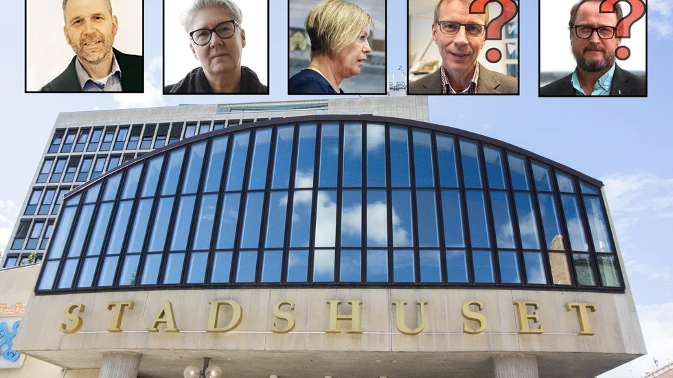 Tre av Luleås chefer får lämna. Från vänster Anders Granström, Birgitta Nilsson och Gunilla Lundin. Frågetecken finns för Jan Öström och Roger Jönssons framtid.
