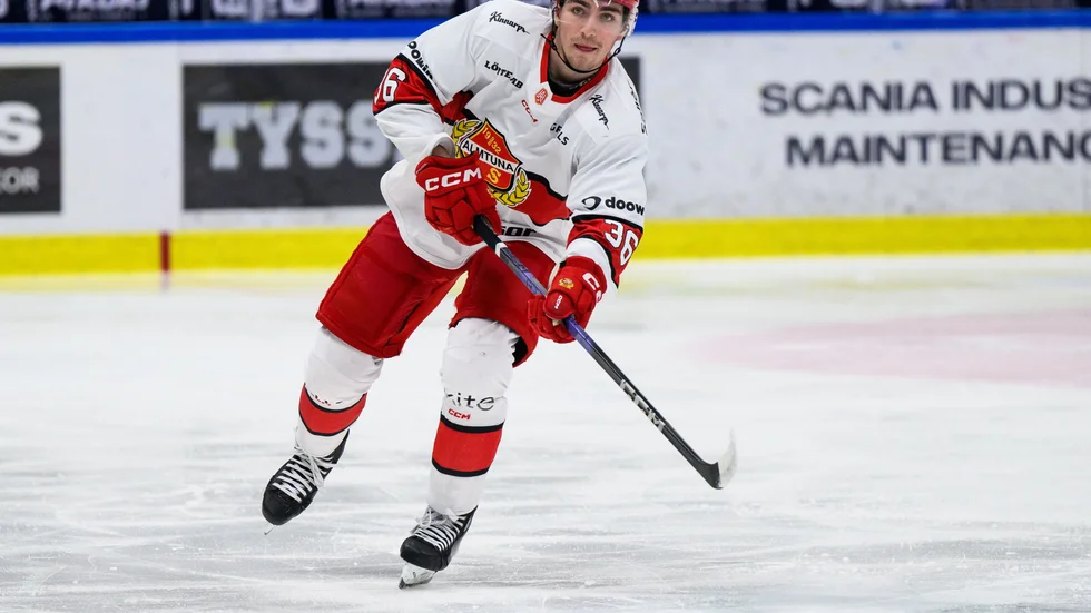 Olle Norberg gav Almtuna med sin reducering i slutminuterna mot Nybro, men laget fick vända hem tomhänt från Småland. (Arkivbild)