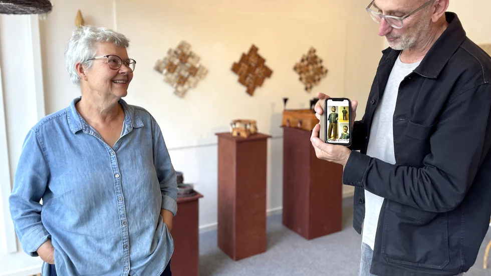 Mats Wikström tillsammans med Lena Norman, Råneå kulturförening. (Arkivbild)