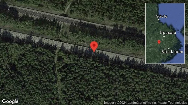 Stillastående personbil på E18