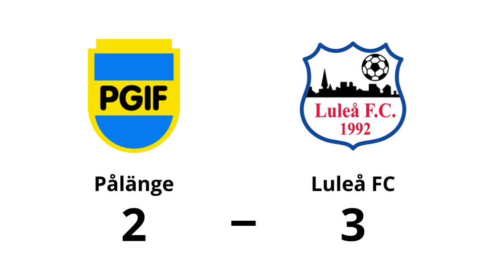Pålänge GIF förlorade mot Luleå FC