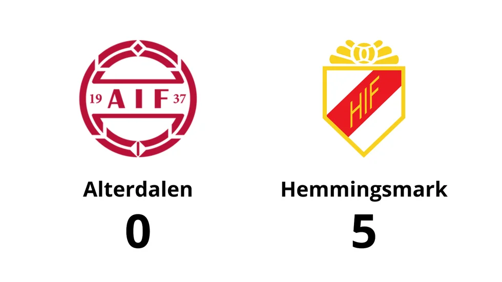 Alterdalens IF förlorade mot Hemmingsmarks IF