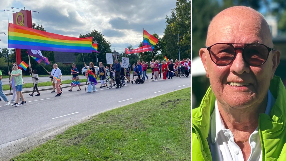 Christer Glaumann har i ett pressmeddelande framfört att hans skrivning i den interna chatten för pridestyrelsen är ryckt ur sitt sammanhang. Han är fåordig när tidningens reporter vill ställa följdfrågor till honom. 