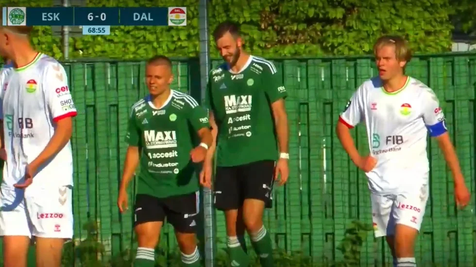 Linus Zetterström stod för ett vackert mål hemma mot Dalkurd. 