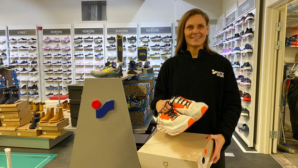 Nina Hultgren är butikschef på Intersport i Västervik.