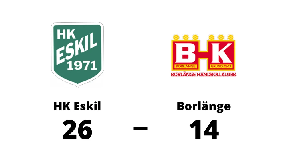 HK Eskil vann mot Borlänge HF