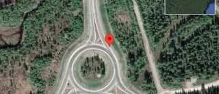 Singelolycka på E45 - stopp i ett körfält