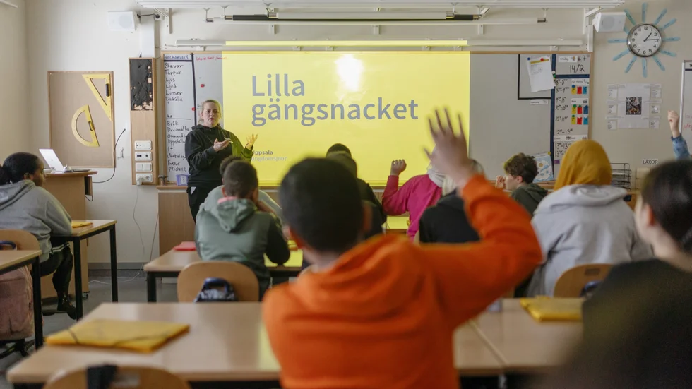 Hittills har Louise Niska besökt ett 15-tal skolklasser på mellanstadiet i Uppsala. 
