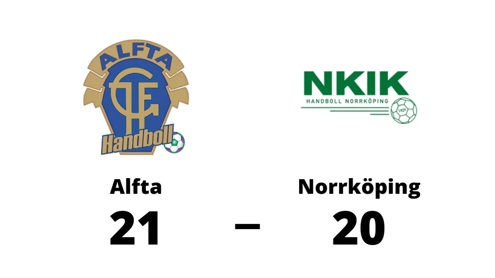 Alfta GIF HF vann mot Norrköping KvIK