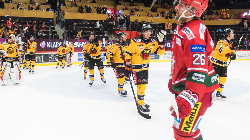 Marcus Hardegård spelade klart matchen mot Modo, men efter den så fick han en känning som höll honom borta mot Frölunda.