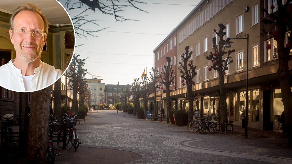 Näringslivschefen Magnus Runesson bemöter kritiken mot kommunens hantering av centrumhandeln.