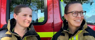 Erica och Linn är ortens första kvinnliga deltidsbrandmän
