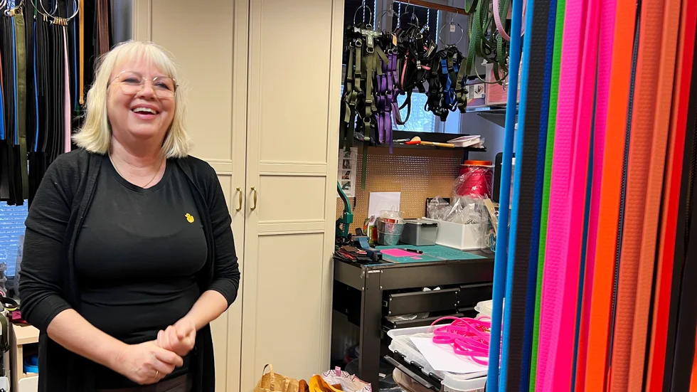 Marika Söreskog trivs med sin butik och verksamhet i Vadstena. Hon beskriver sig vara på helt rätt plats i livet.