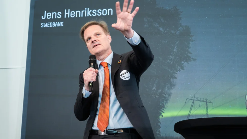 Jens Henriksson är optimist för framtiden och den delade han med sig av vid företagsfrukosten i Boden.