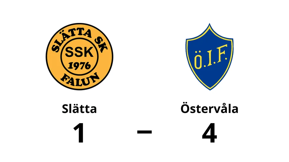 Slätta SK förlorade mot Östervåla