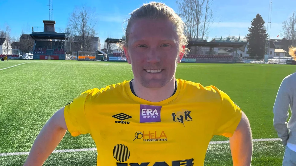 Robert Lidström gjorde Infjärdens tröstmål i första matchen för året.