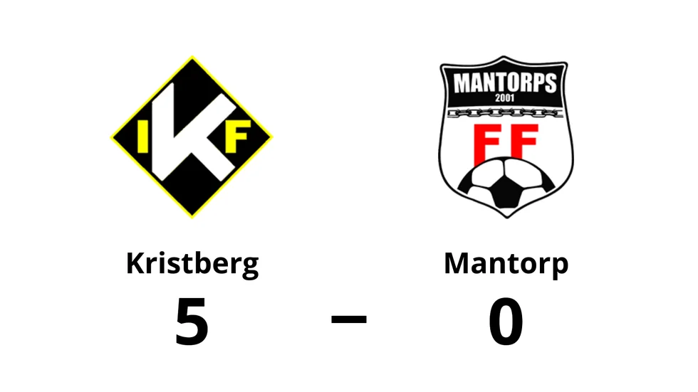 Kristbergs IF vann mot Mantorp