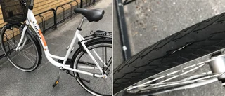 Däck skars upp på alla hemtjänstens cyklar