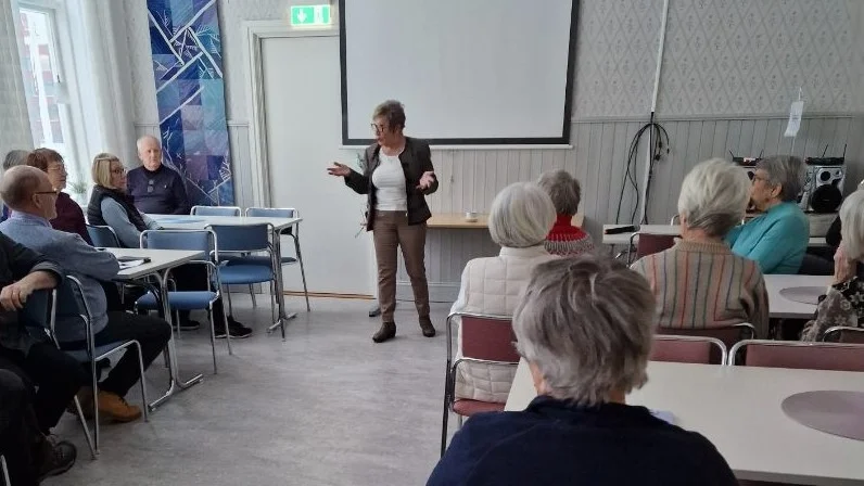 SPF Gällivare fick information av socialnämndens ordförande Inger Junkka.