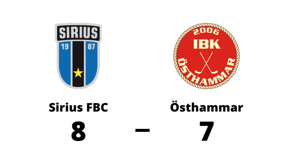 IK Sirius FBC vann mot IBK Östhammar