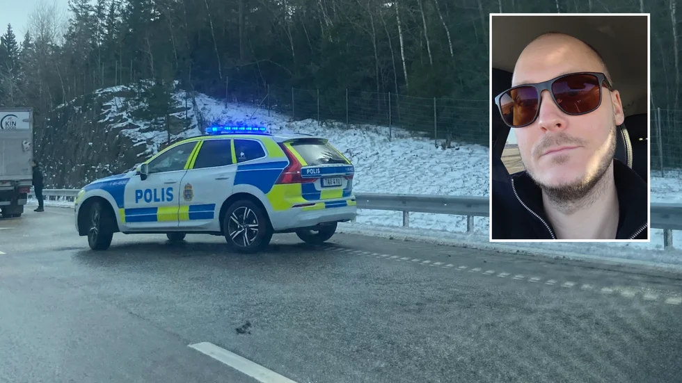 Robin Kihlström upplevde att många inte saktade ner vid olycksplatsen på E 20 öster om Läggesta. 