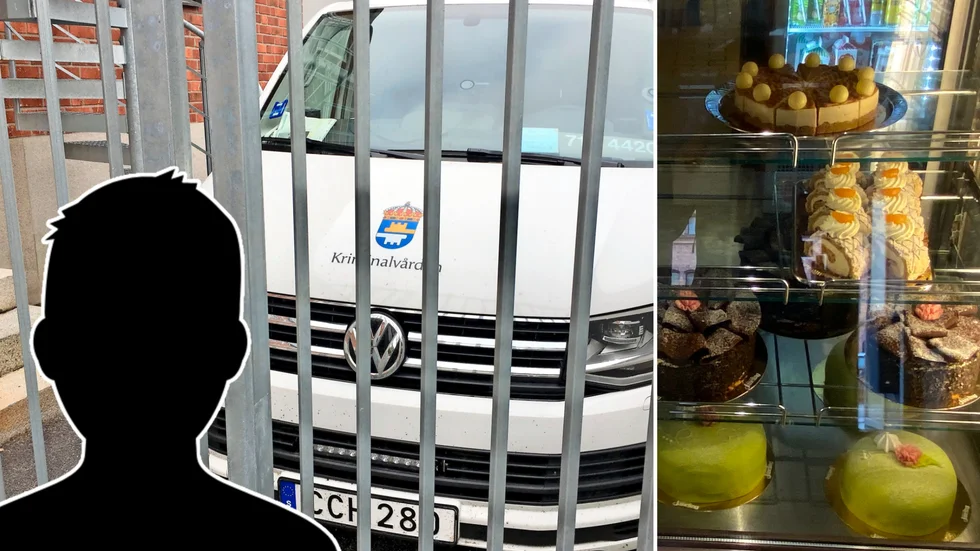 Den 35-årige mannen gick plötsligt till attack mot ordningsvakten på ett kafé i centrala Skellefteå. Han kopplade ett strypgrepp runt vaktens hals.