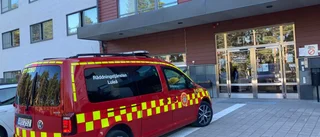 Larm om vattenskada i byggnad i Luleå