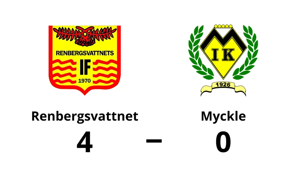 Renbergsvattnets IF vann mot Myckle IK