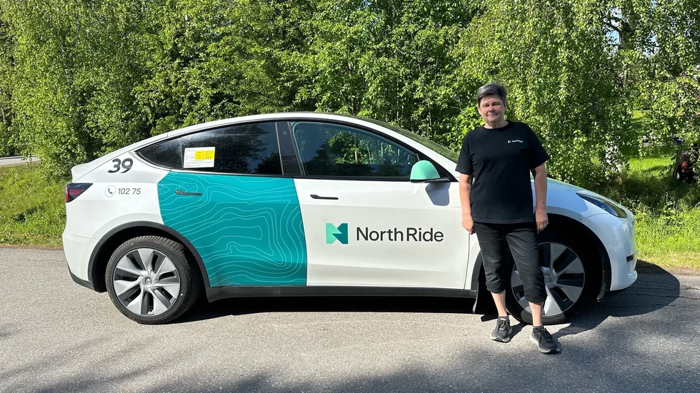 Anna Sundström jobbar som taxichaufför.