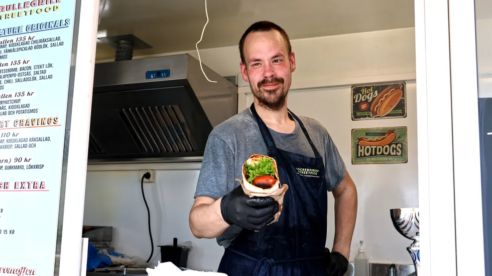 Christoffer Engman kan numera stoltsera med att han tillverkar ”Årets rulle” i sin foodtruck. 