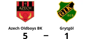 Grytgöl föll mot Azech Oldboys BK med 1-5