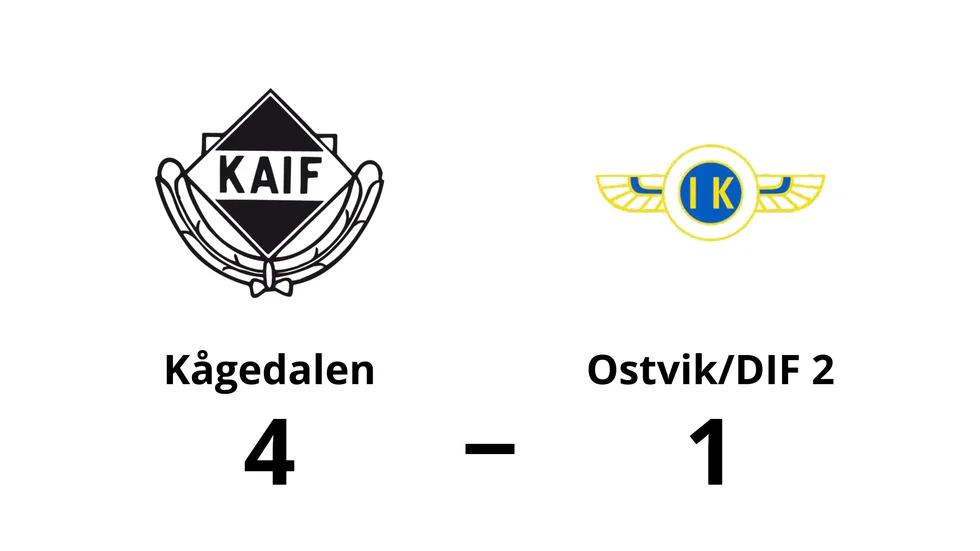 Kågedalens AIF vann mot Ostvik IK/DIF 2