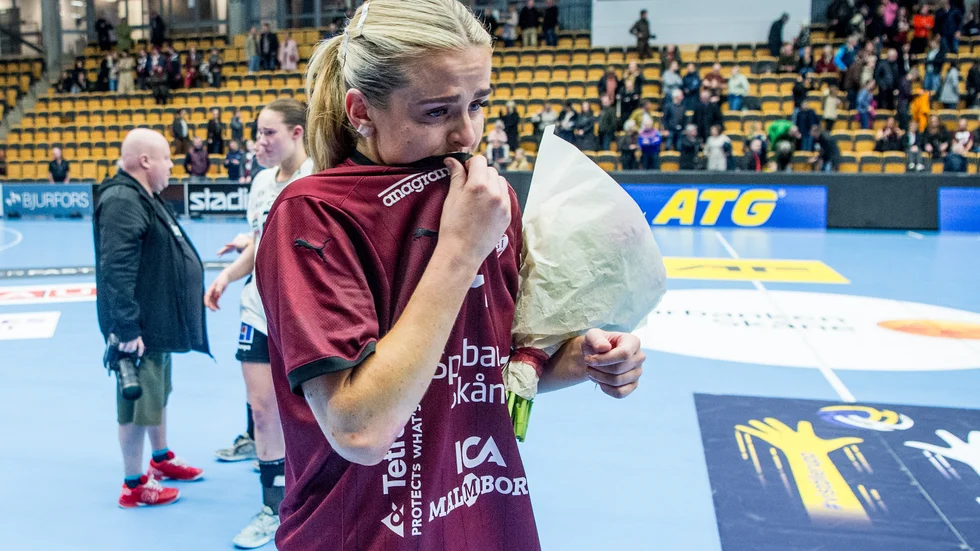 Lovisa Delac i tårar efter att hennes Lugi åkt ur högsta serien.