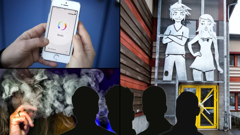 Langning och penningtvätt via Swish. Ett ungdomsgäng med ett speciellt namn sprider stor oro på Björkskataskolan. "Folk är jätterädda nu", säger en mamma.  