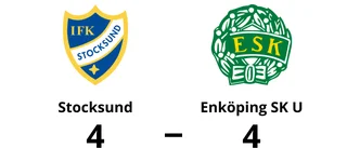 Enköping SK U i ledning i halvtid - men tappade segern mot Stocksund